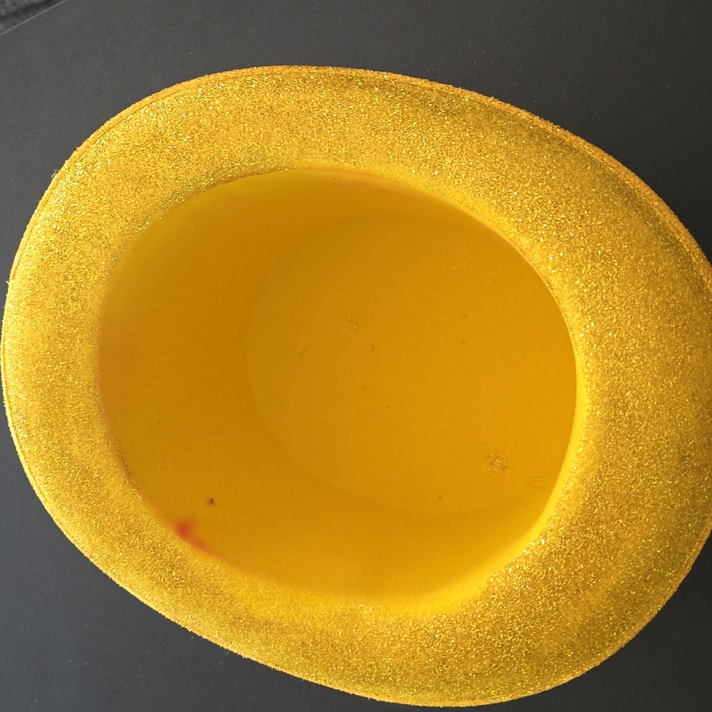 Sparkling Gold Top Hat Party Hat Used Once - Picture 4 of 5
